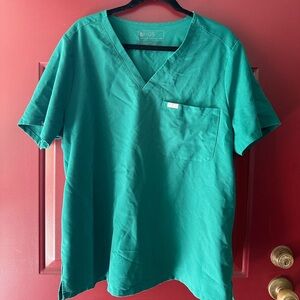 FIGS women's Hunter Green Catarina™ - One-Pocket Scrub Top - 2XL / Hunter Green